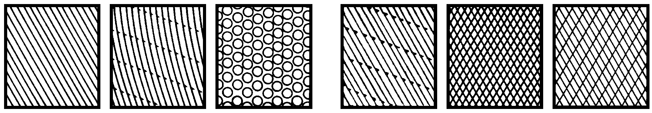 File tooth pattern diagram showing single and double cut patterns