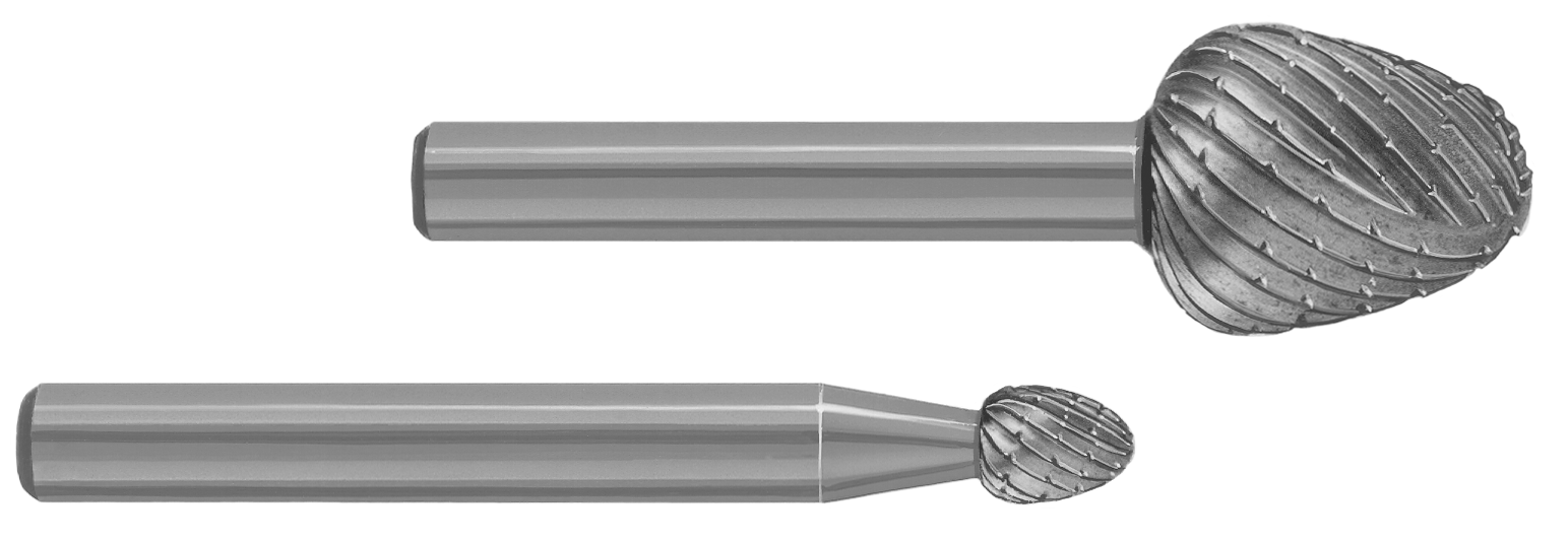 Midget Mill Shape P - Pear Bud diagram