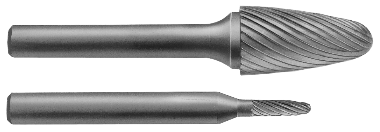 Midget Mill Shape R - Tree Radius Nose diagram