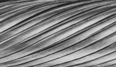 Tangent deburring cutter - left hand spiral for curved surfaces